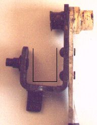 Picture of bent clutch pedal